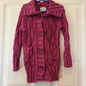 Old Navy Long Knit Button Sweater 4T